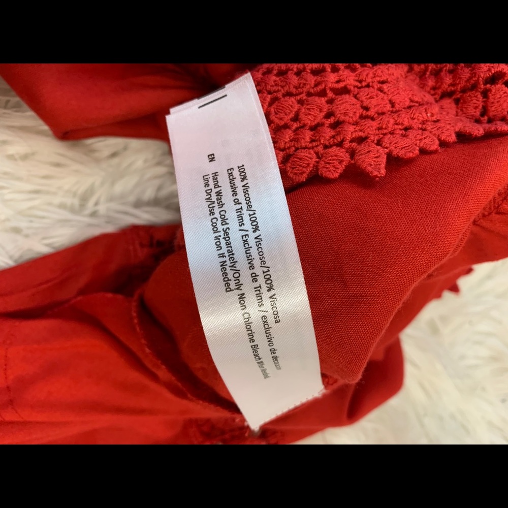 🛍ZOE AND ROSE RED ROMPER. Sz M - Picture 3 of 5